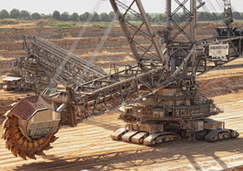 Bucket-wheel excavator’s bearings proven reliable